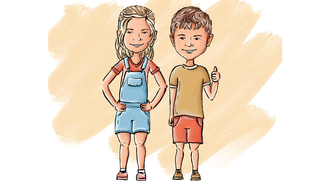 The Giftlands gang: Ellie and Johnny